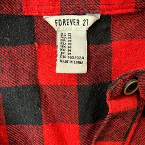 Buffalo check flannel shirt dress